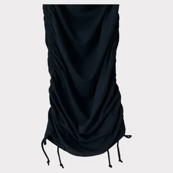Rumer Paige Jersey Ruched Mini Dress Women's Black Size Small - Picture 5 of 10